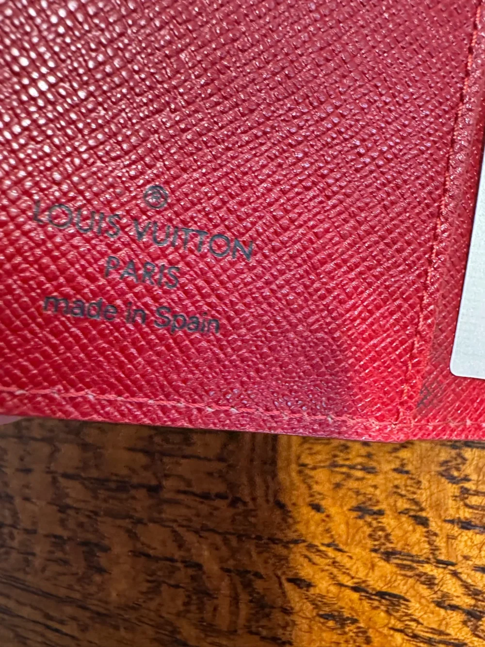 Louis Vuitton Red Epi Leather Agenda PM